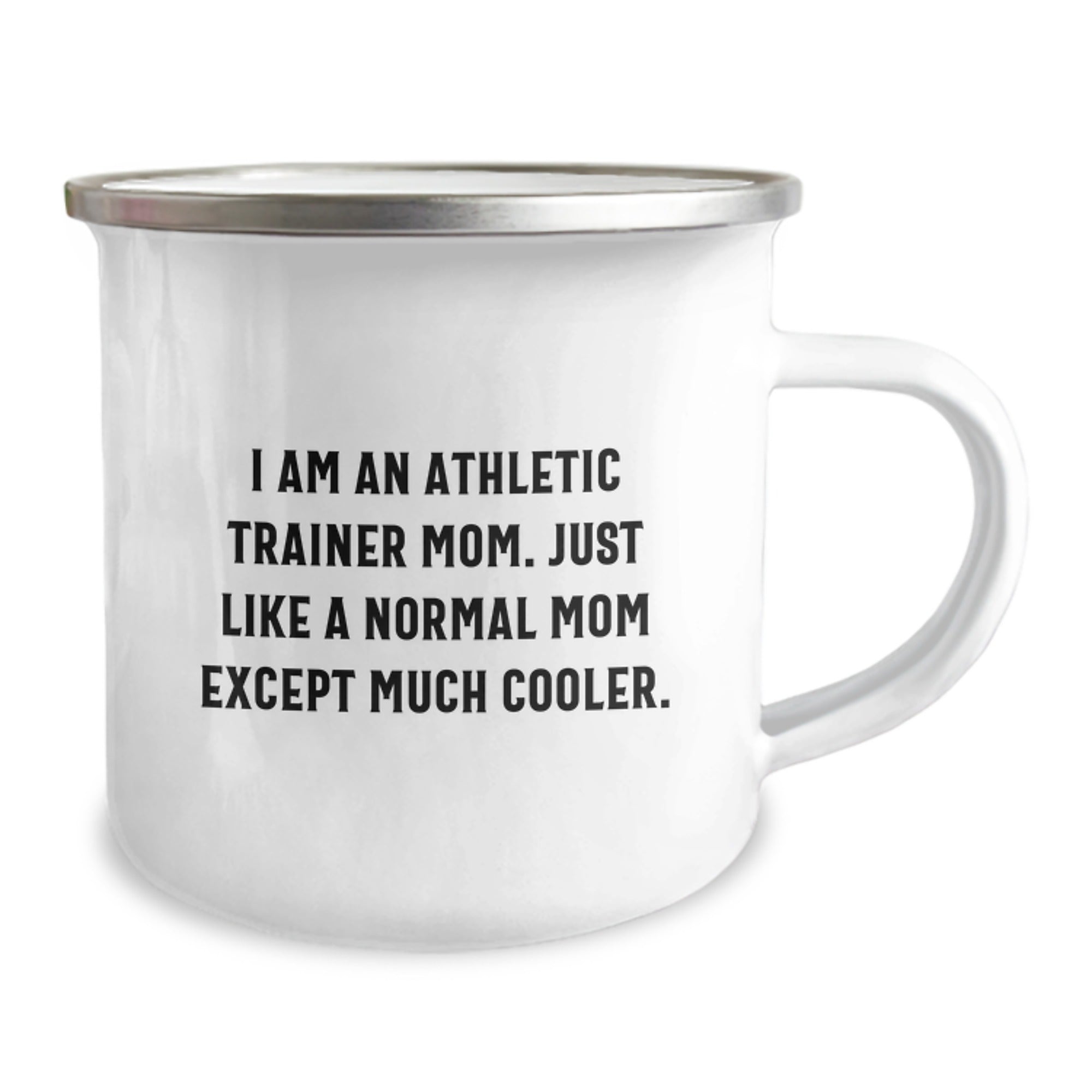 Unique Gifts for Athletic Trainer Friends and Family - 'I Am An Athletic Trainer Mom' Camping Mug - Perfect for Christmas