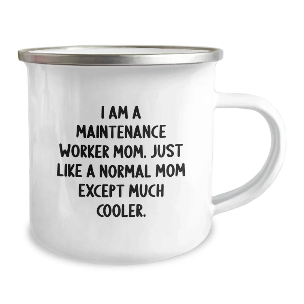 Funny Maintenance Worker Mom Gifts from Family, Unique Camping Mugs for Maintenance Worker Dad Men Friends Coworkers Graduation Unique Gifts