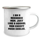 Mechanic Gifts from Mom, Funny Mechanic Mom Gifts for Mechanic Friends, Camping Mug for Graduation