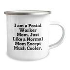 Gifts for Postal Worker, Funny Mom Christmas Camping Mug, Unique Postal Worker Gifts from Friends and Family