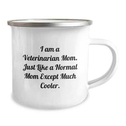 Veterinarian Mom Funny Camping Mug Gifts from Friends for Veterinarian Women Christmas Unique Gifts - I Am A Veterinarian Mom. - Image 2