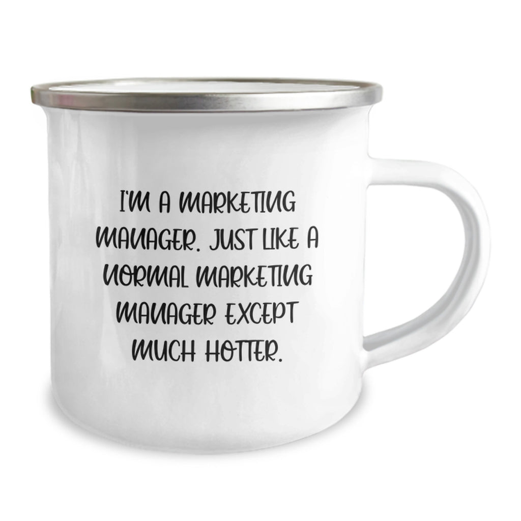 Christmas Gift for Her A Playful Marketing Manager Camping Mug Present - Image 2