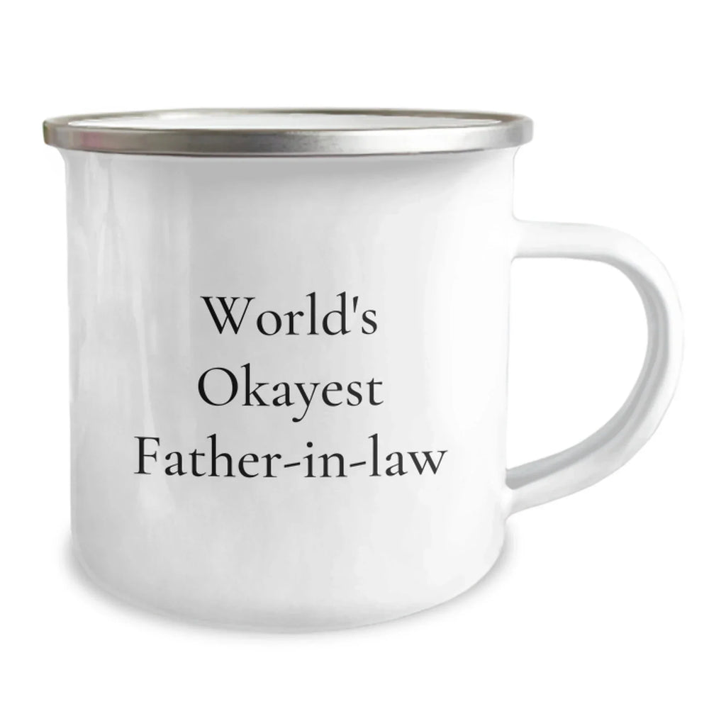 Funny World's Okayest Father-in-law Gifts from Family Men for Christmas Unique