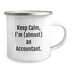 Funny Accountant Gifts for Men from Friends - Keep Calm I'm almost an Accountant Christmas Unique Gift for Accountant