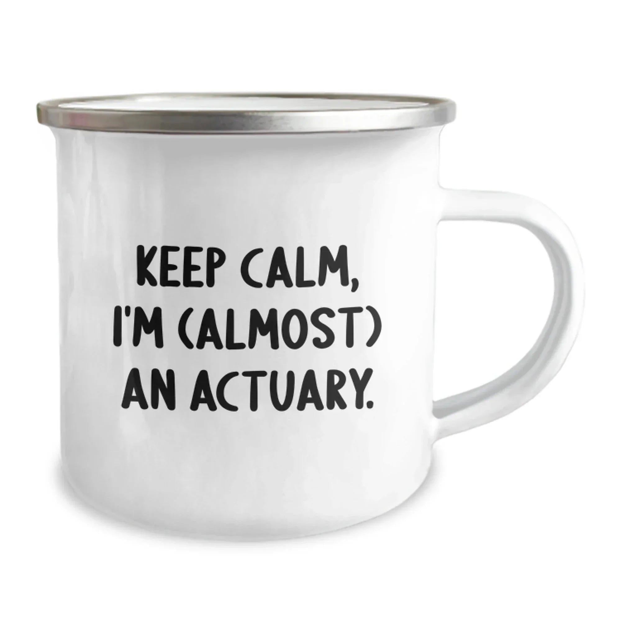 Funny Actuary Gifts, Christmas Unique Mugs for Actuaries, 'Keep Calm, I'm (almost) An Actuary.' Motivational Mug for Men, Women, Friends, Family from Coworkers