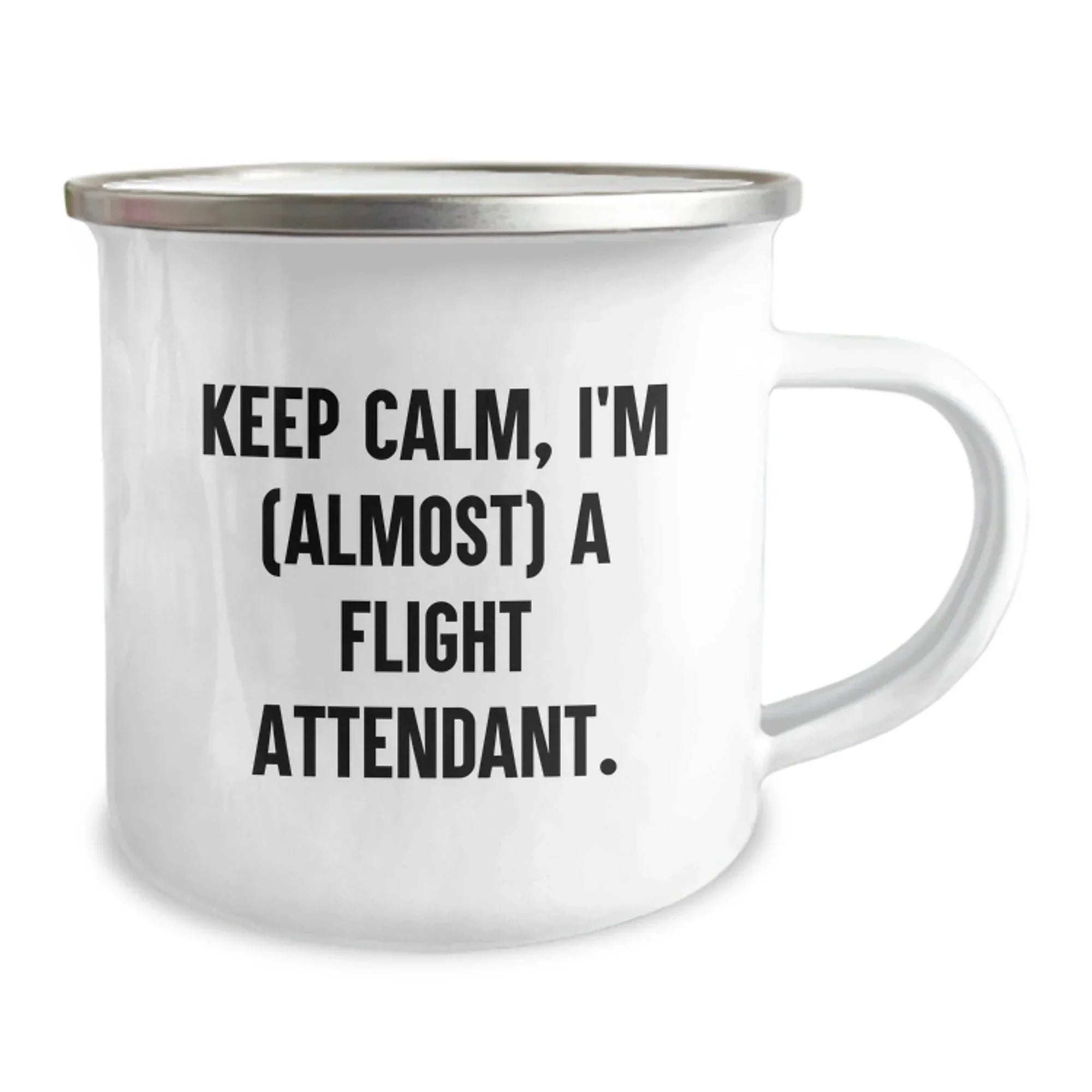 Funny Flight Attendant Gifts for Friends from Men, Keep Calm I'm almost a Flight Attendant Christmas Unique Gifts for Flight Attendant Family
