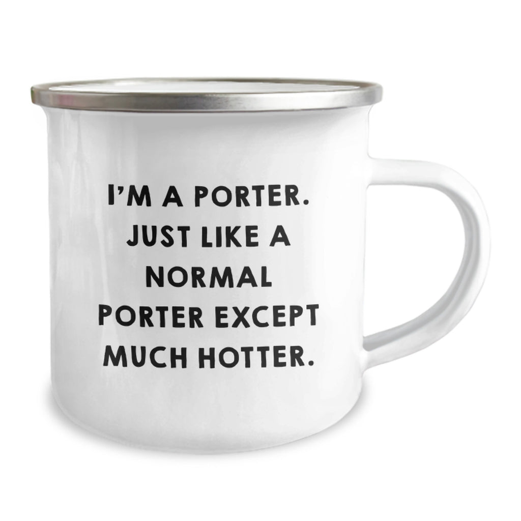 Camping Mug Gift for Him - A Witty Porter Keepsake for Christmas - Image 2