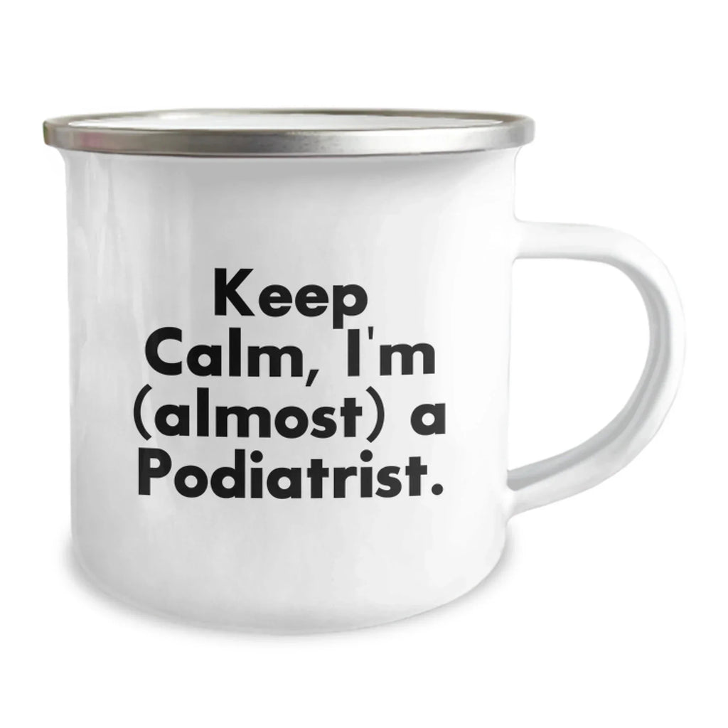 Funny Podiatrist Gifts for Men - Keep Calm I'm (almost) A Podiatrist Christmas Unique Presents from Family Friends