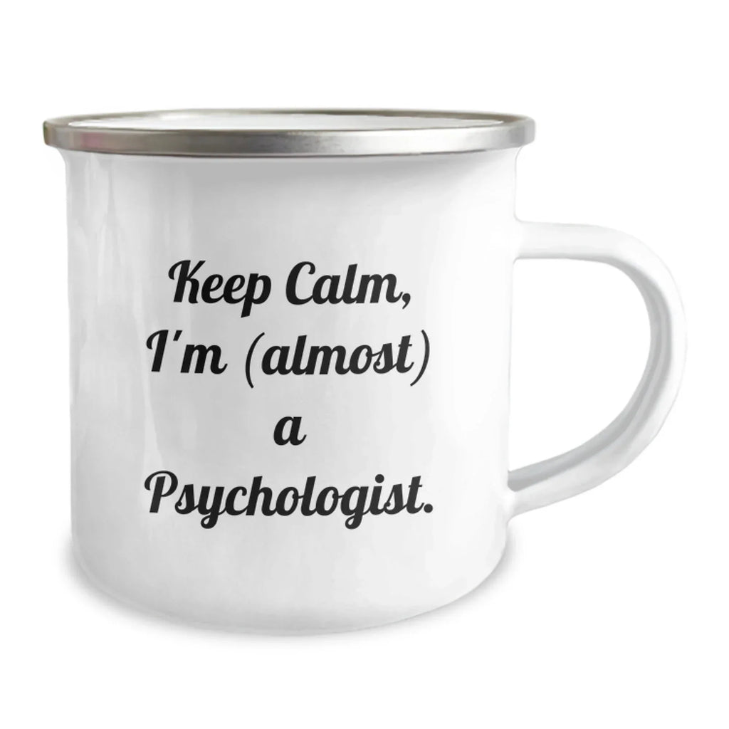 Funny Psychologist Gifts, Keep Calm I'm (almost) A Psychologist Christmas Unique Presents for Psychologist Friends