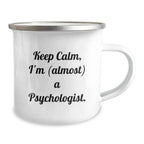 Funny Psychologist Gifts, Keep Calm I'm (almost) A Psychologist Christmas Unique Presents for Psychologist Friends