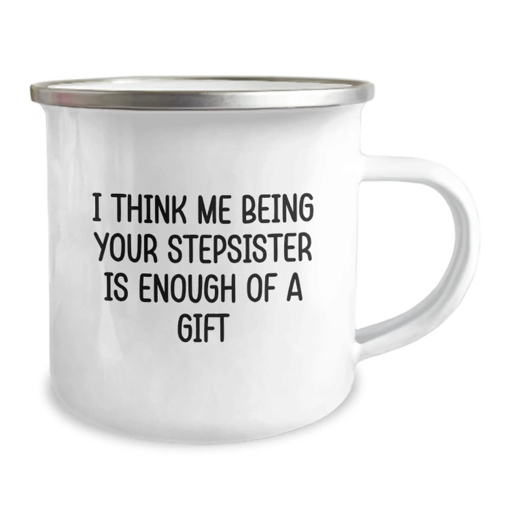 Stepsister Keepsake Camping Mug for Him Birthday Gift With Quote - Image 2