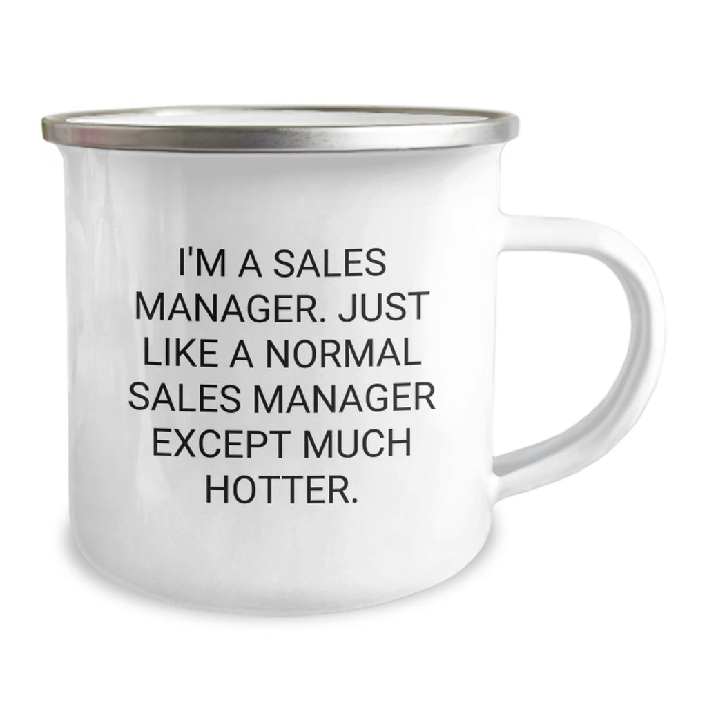 Christmas Gift for Her Humorous Sales Manager Camping Mug Present - Image 2