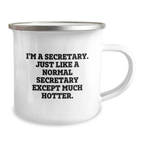 Funny Secretary Gifts for Secretary, Secretary Camping Mug for Graduation Unique Gifts, Gifts from Friends to Secretary - Image 2