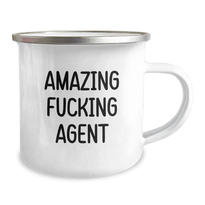 Funny Agent Camping Mug Gifts from Men to Agent Friends Christmas Unique Presents - Image 2