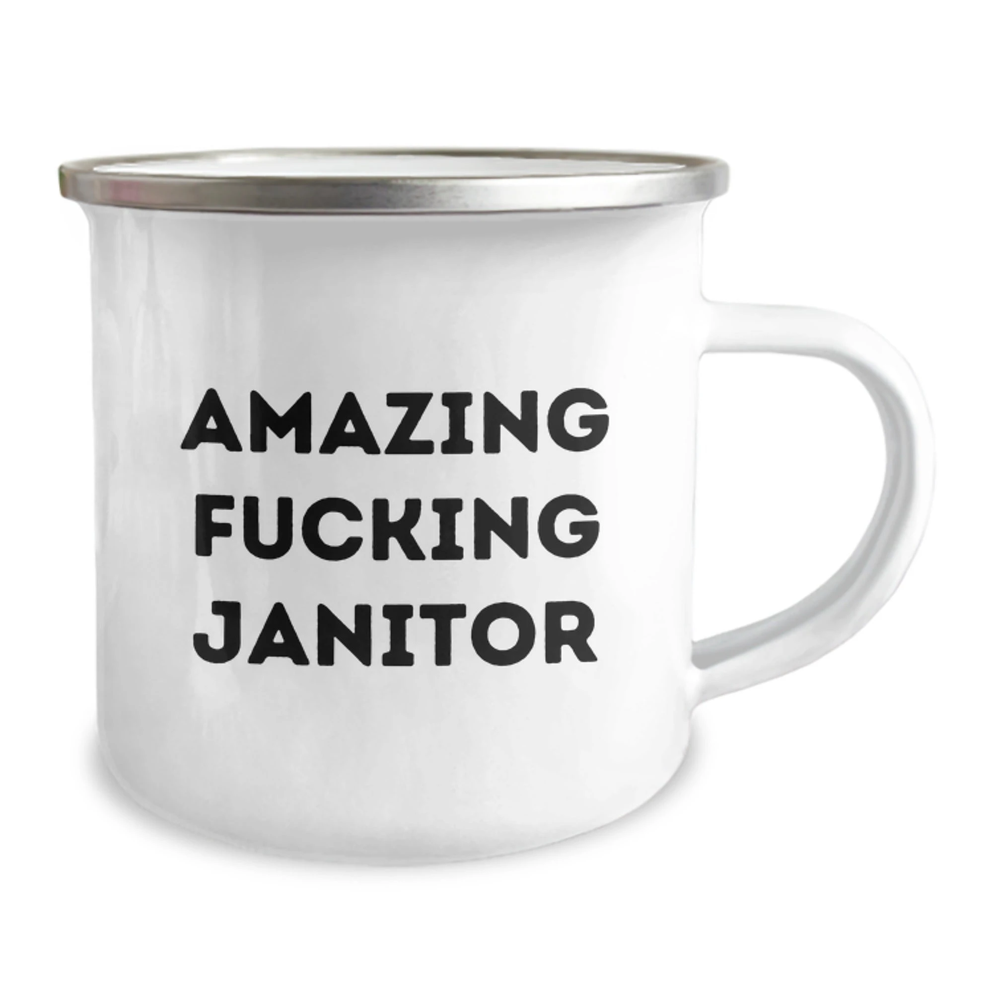 Funny Janitor Gifts from Men Valentine's Unique Camping Mug Amazing - Image 2