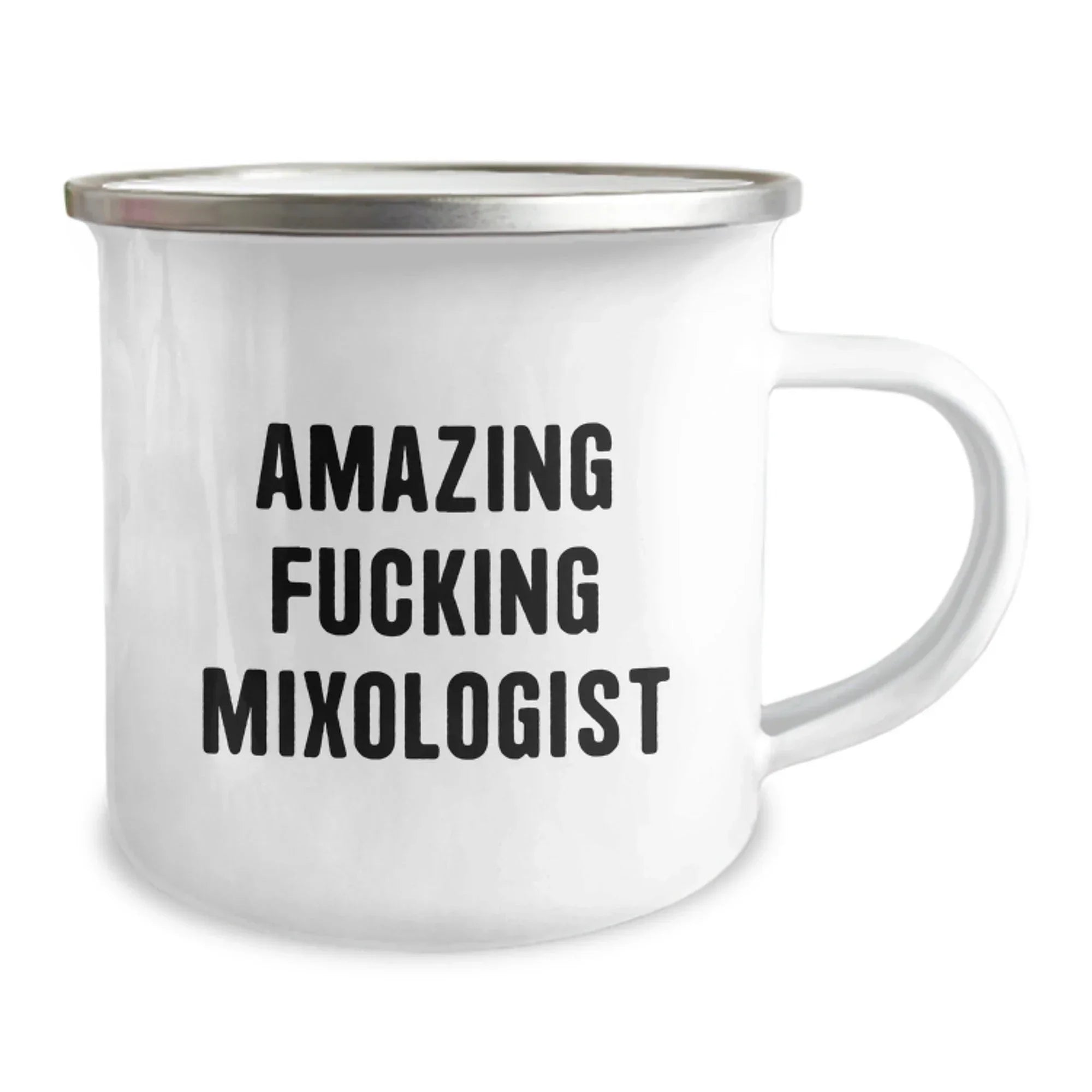 Funny Mixologist Gifts from Men to Friends - Christmas Unique Coffee Mugs for Camping Lovers - Amazing F--king Mixologist Quote