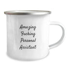 Funny Personal Assistant Gifts from Men to Coworkers - Amazing Camping Mug for Birthday