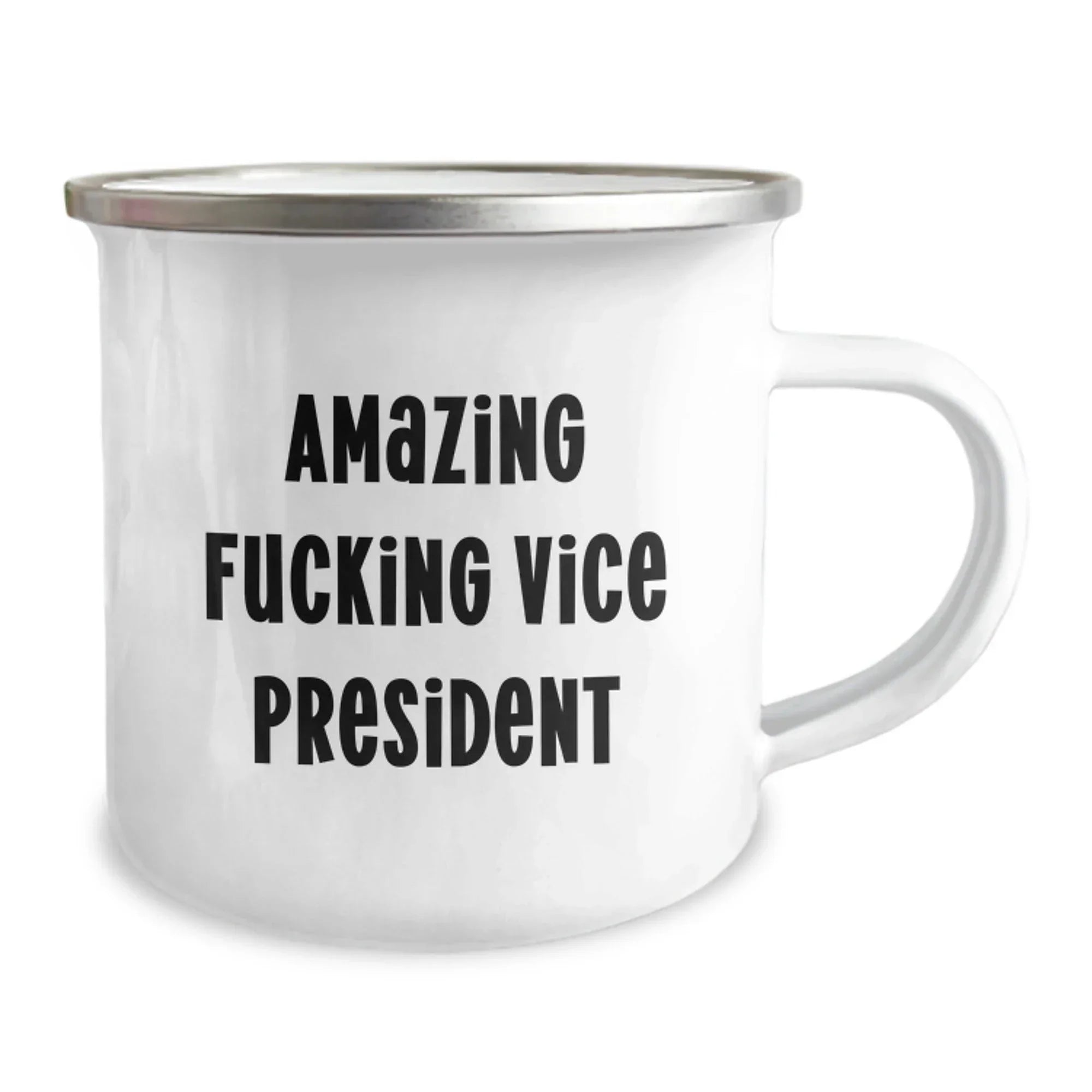 Funny Vice President Gifts from Friends for Men - Amazing Vice President Camping Mug, Unique Christmas Unique Gift for Vice President, 12 oz Stainless Steel Enamel Finish