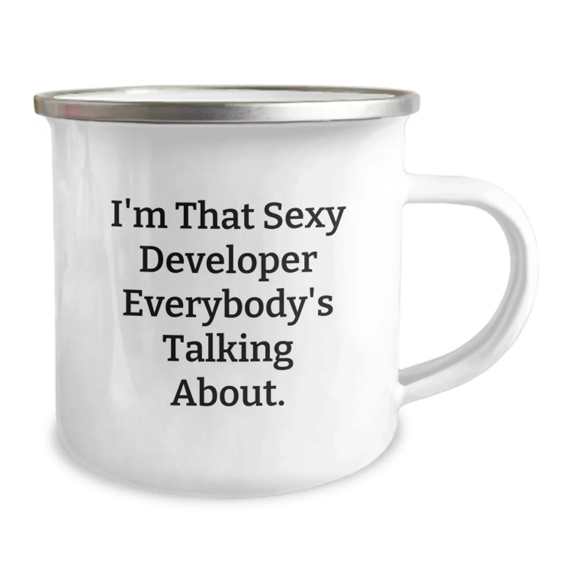 Funny Developer Gifts from Friends - I'm That Sexy Developer Everybody's Talking About. Christmas Unique Mug for Men, Women, Coworkers, Family