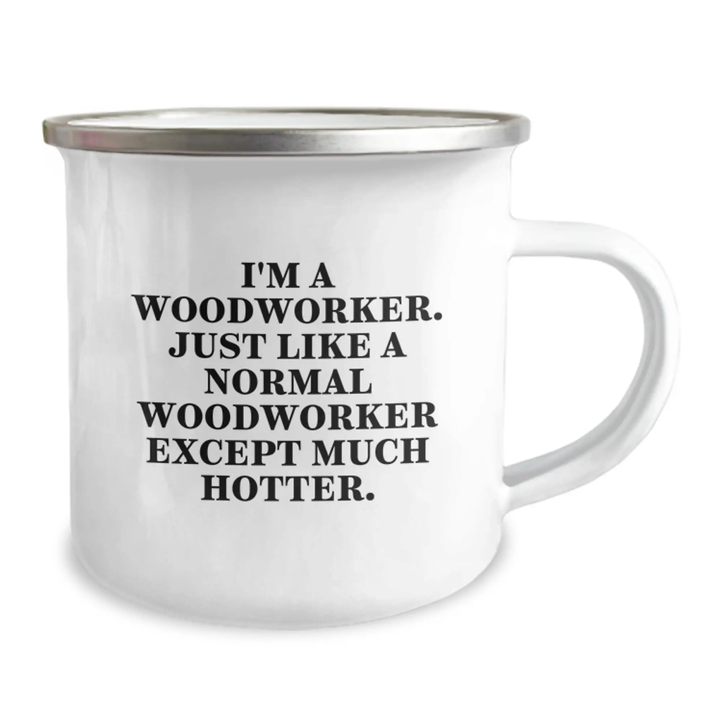 Gifts from Friends for the Woodworker, Funny Woodworker Camping Mug, Unique Graduation Gifts for Him - Image 2