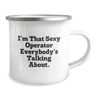 Operator Camping Mug, Funny Quote Gifts from Friends for Operator, Christmas Unique Gifts for Men