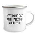 Tuxedo Cat Camping Mug Funny Gift for Mom, Unique Mother's Day Unique Gift Ideas from Family, Friends for Tuxedo Cat Lover - Image 2