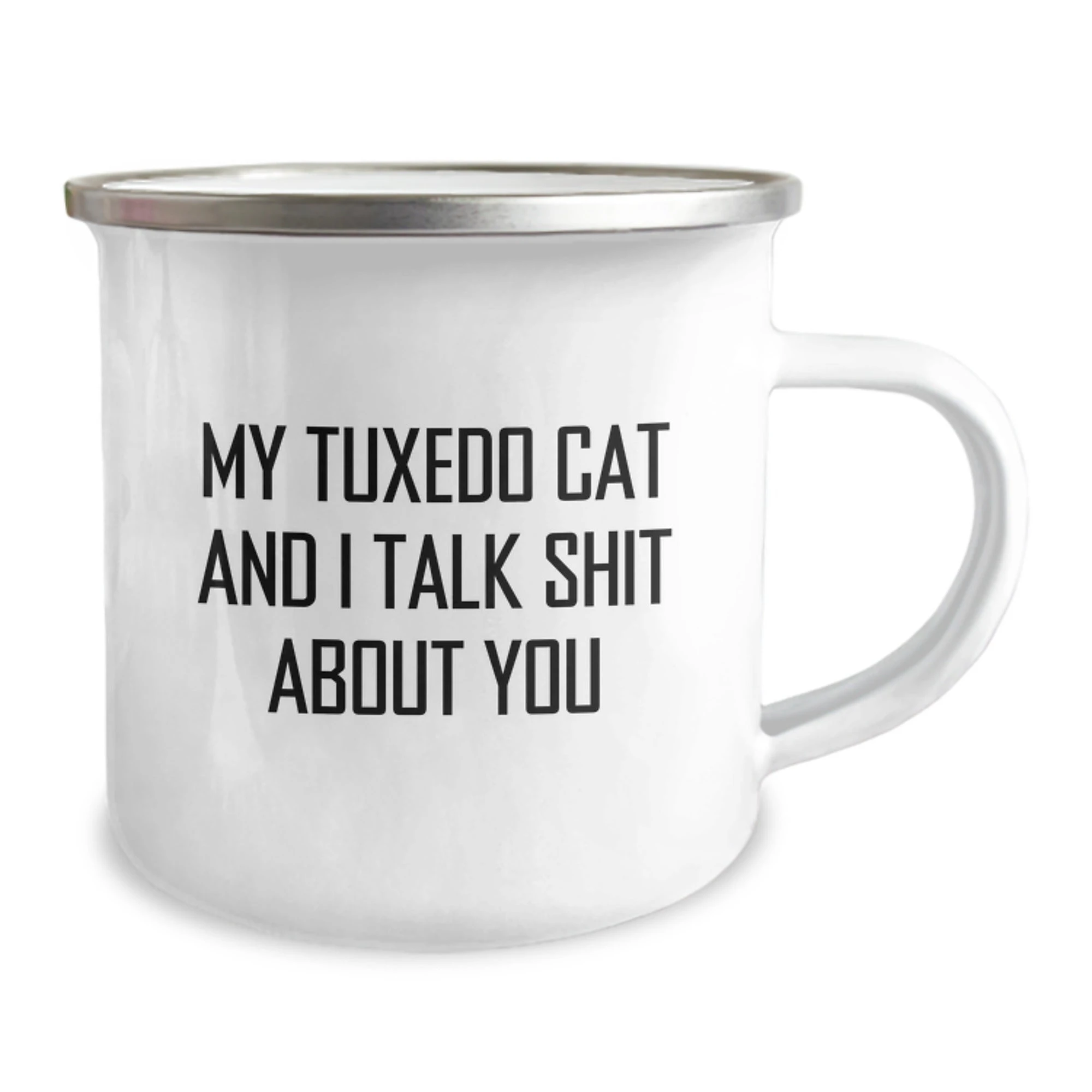 Tuxedo Cat Camping Mug Funny Gift for Mom, Unique Mother's Day Unique Gift Ideas from Family, Friends for Tuxedo Cat Lover - Image 2