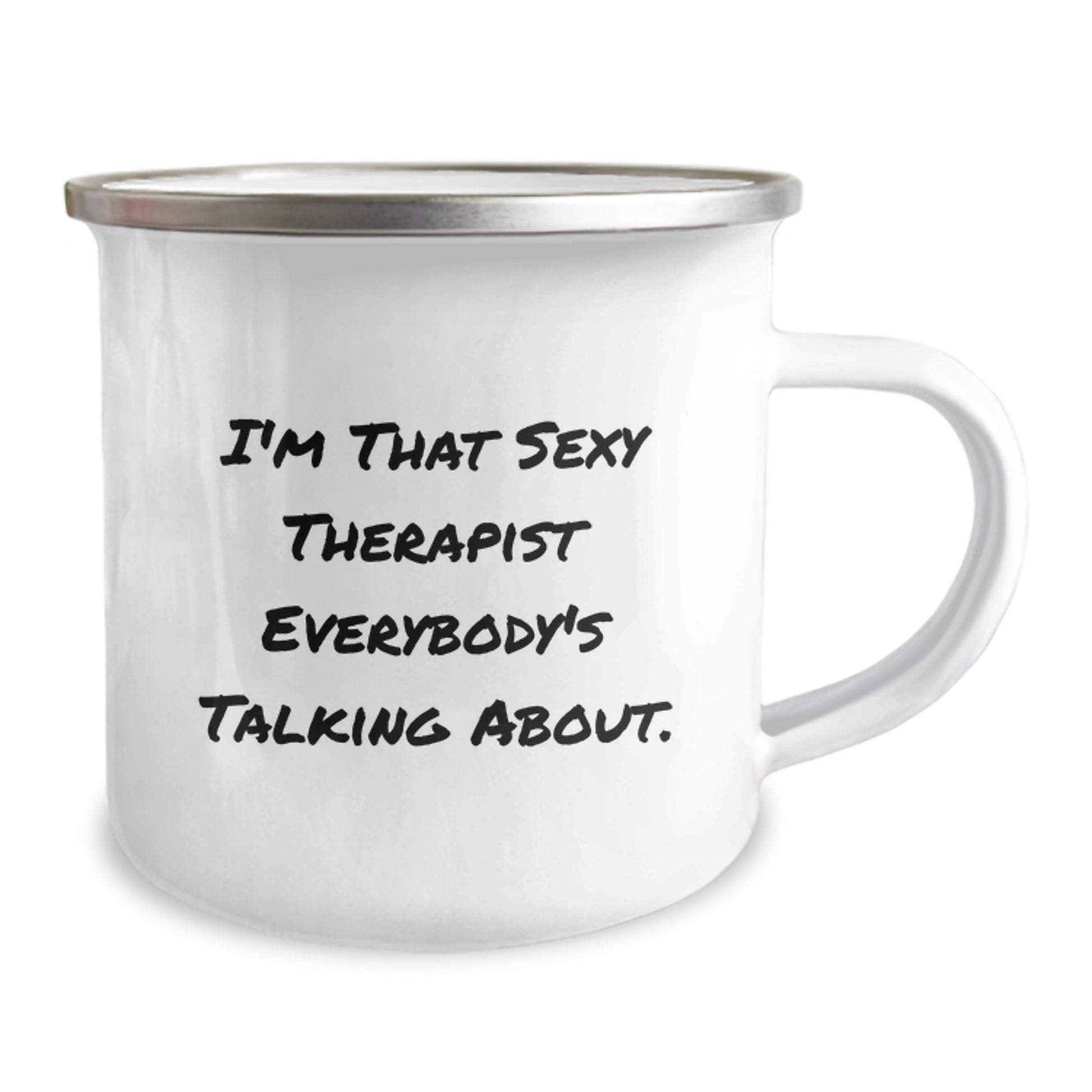 Funny Gifts from Friends and Family for Therapist - 'I'm That Sexy Therapist Everybody's Talking About.' Christmas Unique Mugs for Camping Lovers - Image 2