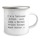 Funny Artistic Gifts for Artist Friends from Men Women Coworkers Family - 'I'm A Tattooed Artist' Christmas Unique Gifts