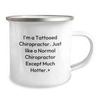 Chiropractor Gifts Funny Camping Mug for Men Friends Family - I'm A Tattooed Chiropractor, Gifts from Men to Chiropractor, Unique Graduation Gifts