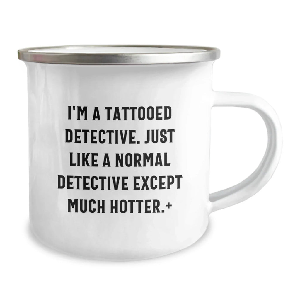 Funny Detective Camping Mug Gifts for Men Women Friends Family from Coworkers