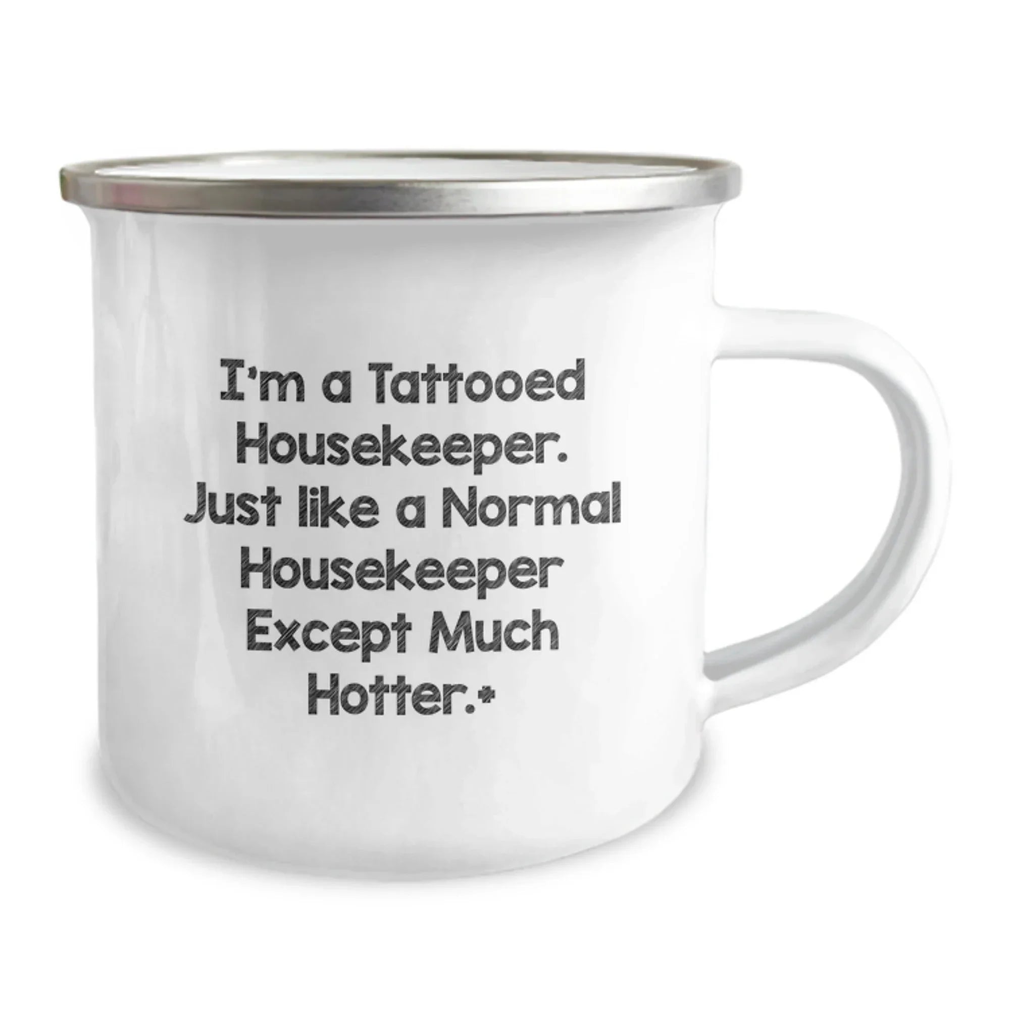 Funny Housekeeper Gifts for Christmas Camping Mug - Unique Tattooed Housekeeper Mugs for Women, Perfect Housekeeper Mug, Housekeeper Gift Ideas