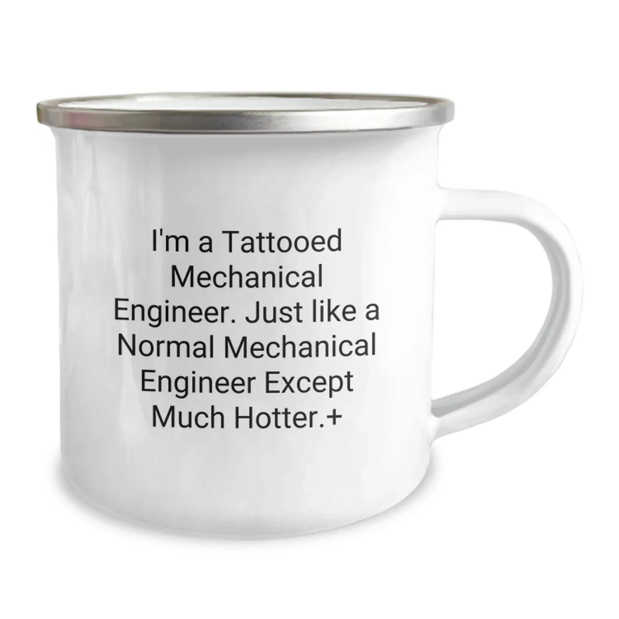 Funny Mechanical Engineer Gifts from Men to Friends, Camping Mug with I'm A Tattooed Mechanical Engineer Quote, Unique Christmas Unique Gifts for Mechanical Engineer