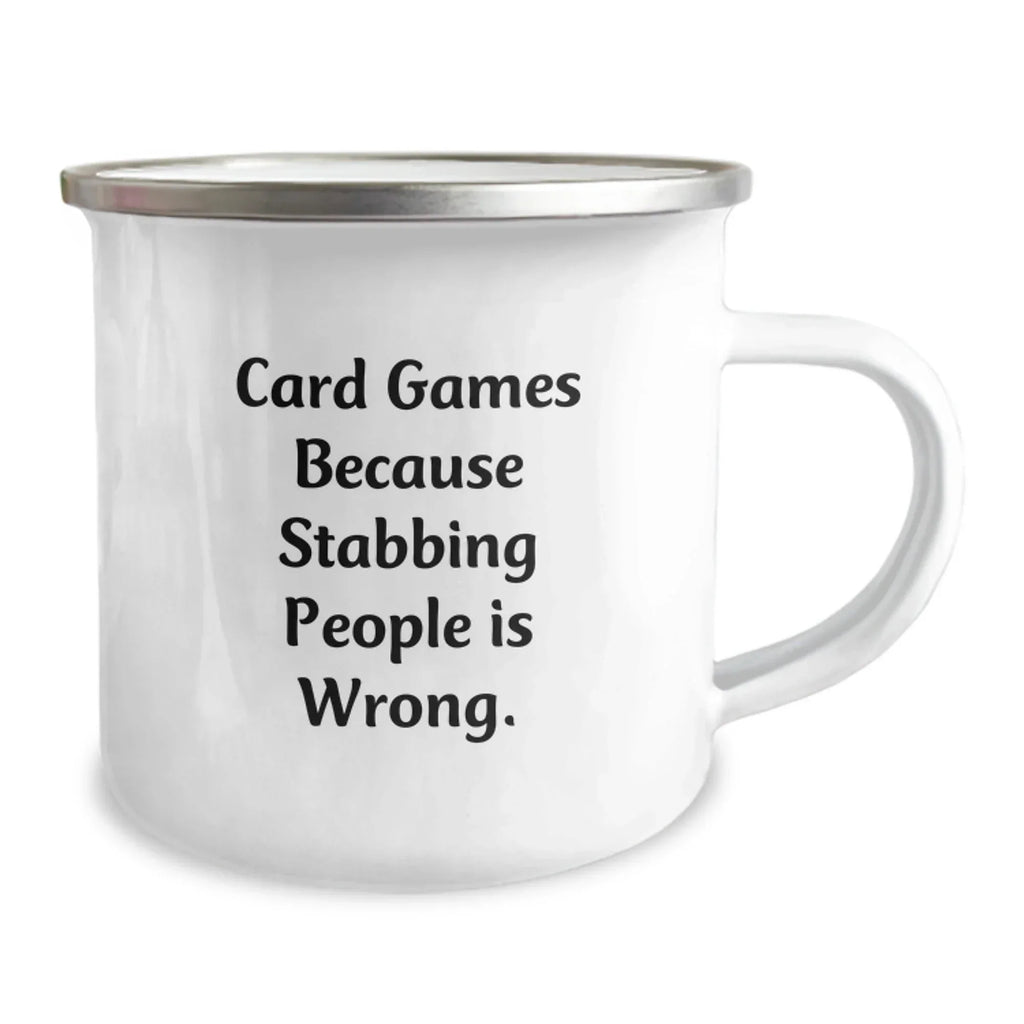 Funny Card Games Gifts for Card Game Enthusiasts, Camping Mug for Men, Christmas Unique Presents from Friends