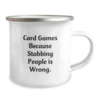 Funny Card Games Gifts for Card Game Enthusiasts, Camping Mug for Men, Christmas Unique Presents from Friends
