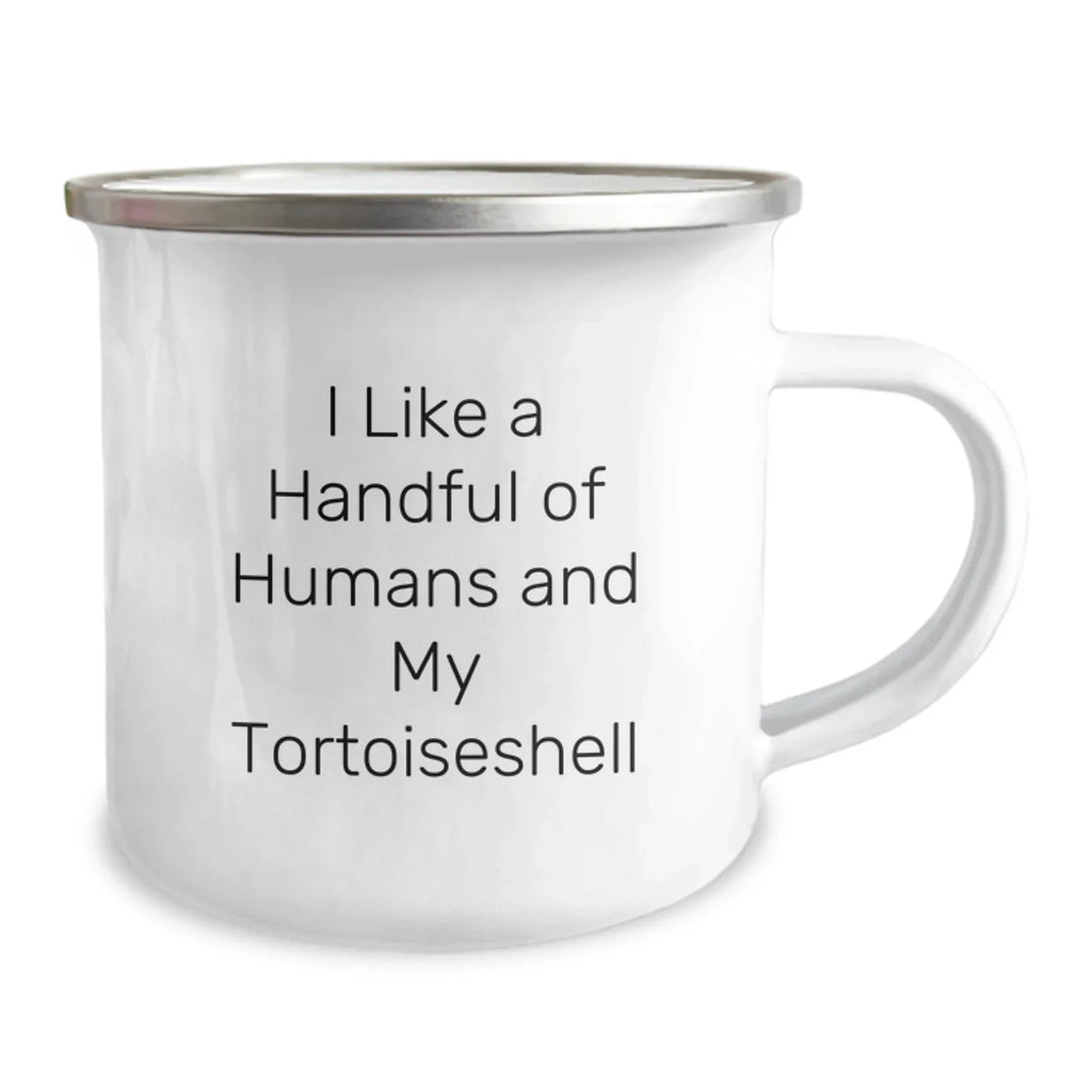 Tortoiseshell Cat Lover Gifts from Men to Friends - Funny Camping Mug for Christmas Unique Presents