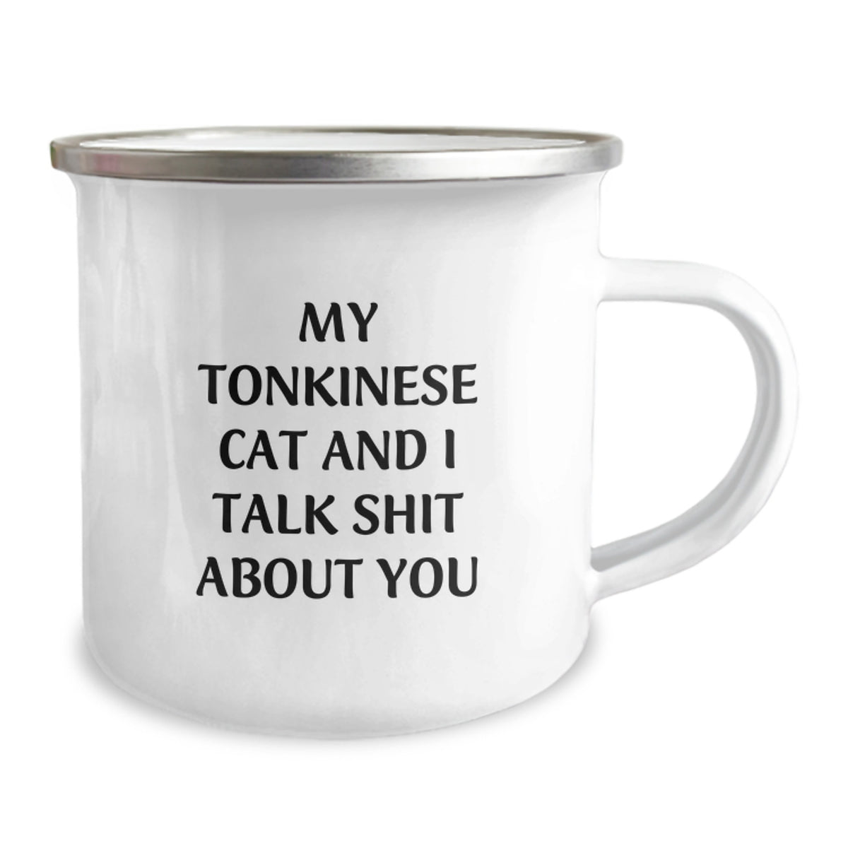 Tonkinese Cat Camping Mug Gift for Him - Cheeky Quote Keepsake - Image 2