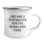 Funny Postmaster Camping Mug Gifts from Friends for Postmaster Men on Christmas Unique Gifts