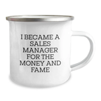 Funny Sales Manager Gifts for Men, Inspirational Quote Mug, Birthday Unique Presents from Friends, Camping Adventure Companion - Image 2