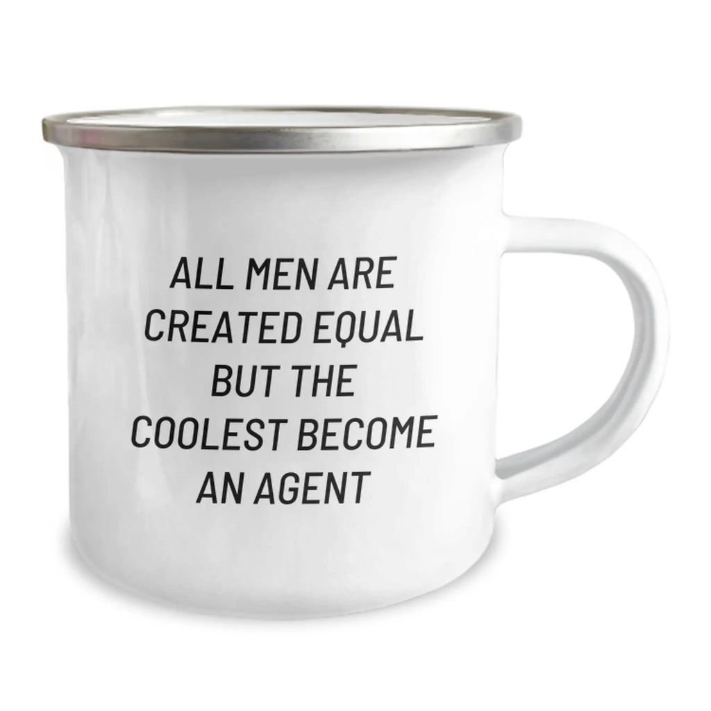 Agent Camping Mug Keepsake Birthday Gift for Him Men Equal Coolest Agent - Image 2