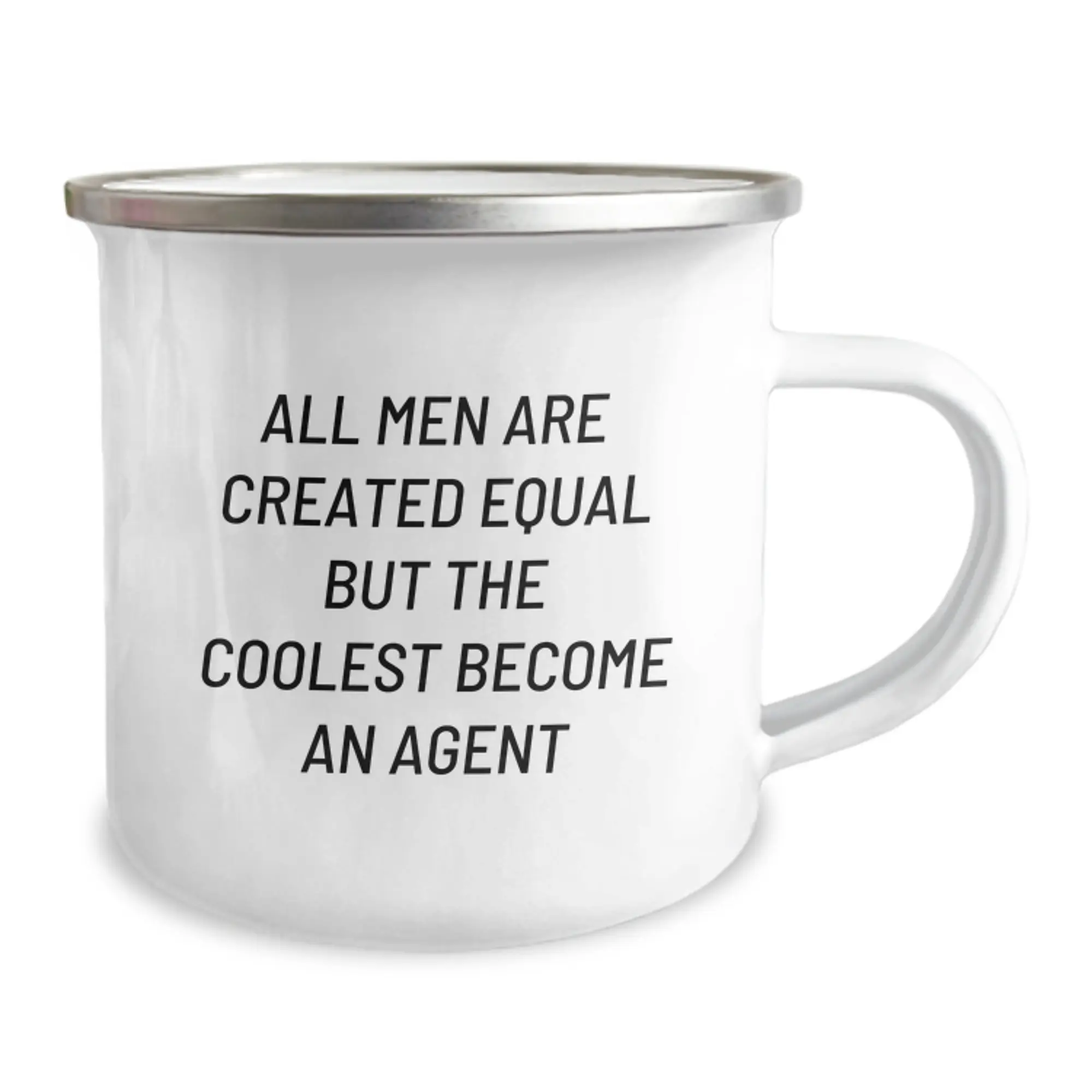 Agent Camping Mug Keepsake Birthday Gift for Him Men Equal Coolest Agent - Image 2