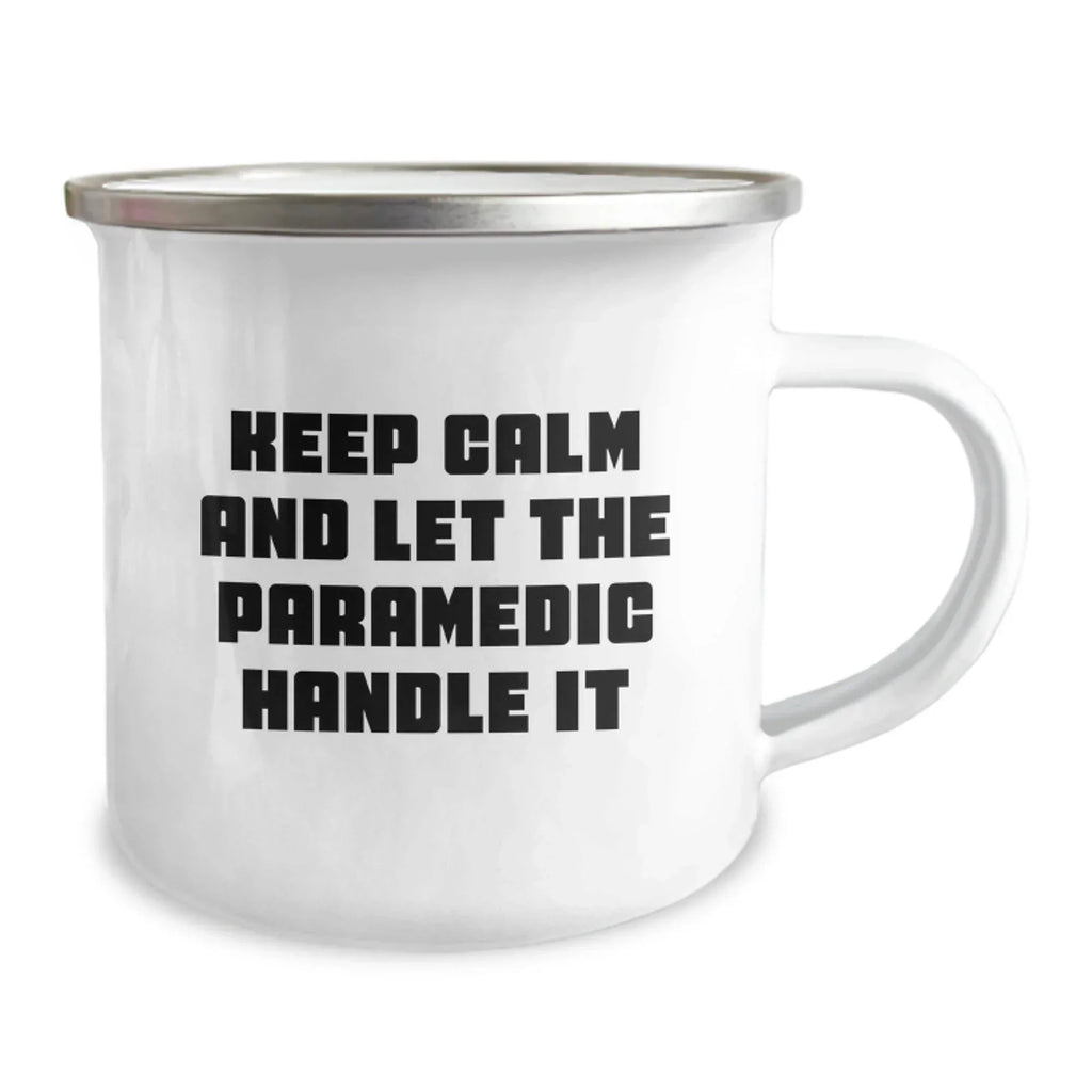 Funny Rescue Worker Gifts for Men from Coworkers, Unique Christmas Unique Gifts, Camping Mug with Keep Calm And Let The Rescue Worker Handle It Quote