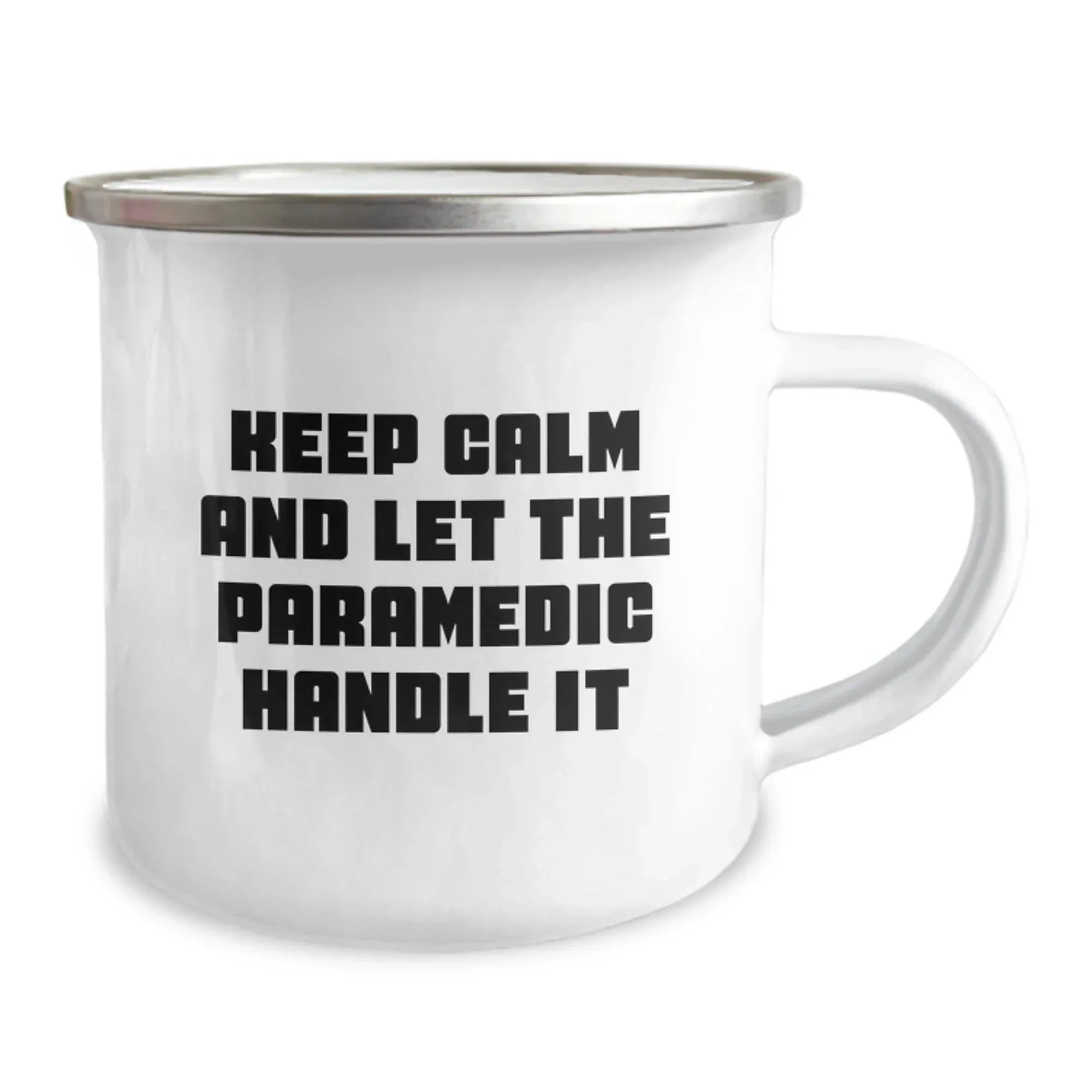 Funny Rescue Worker Gifts for Men from Coworkers, Unique Christmas Unique Gifts, Camping Mug with Keep Calm And Let The Rescue Worker Handle It Quote
