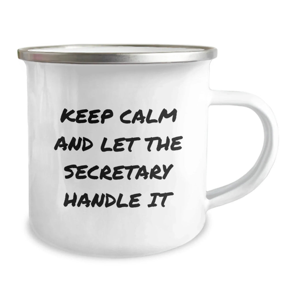 Funny Secretary Gifts for Women - Keep Calm And Let The Secretary Handle It - Christmas Unique Secretary Mugs for Coworkers
