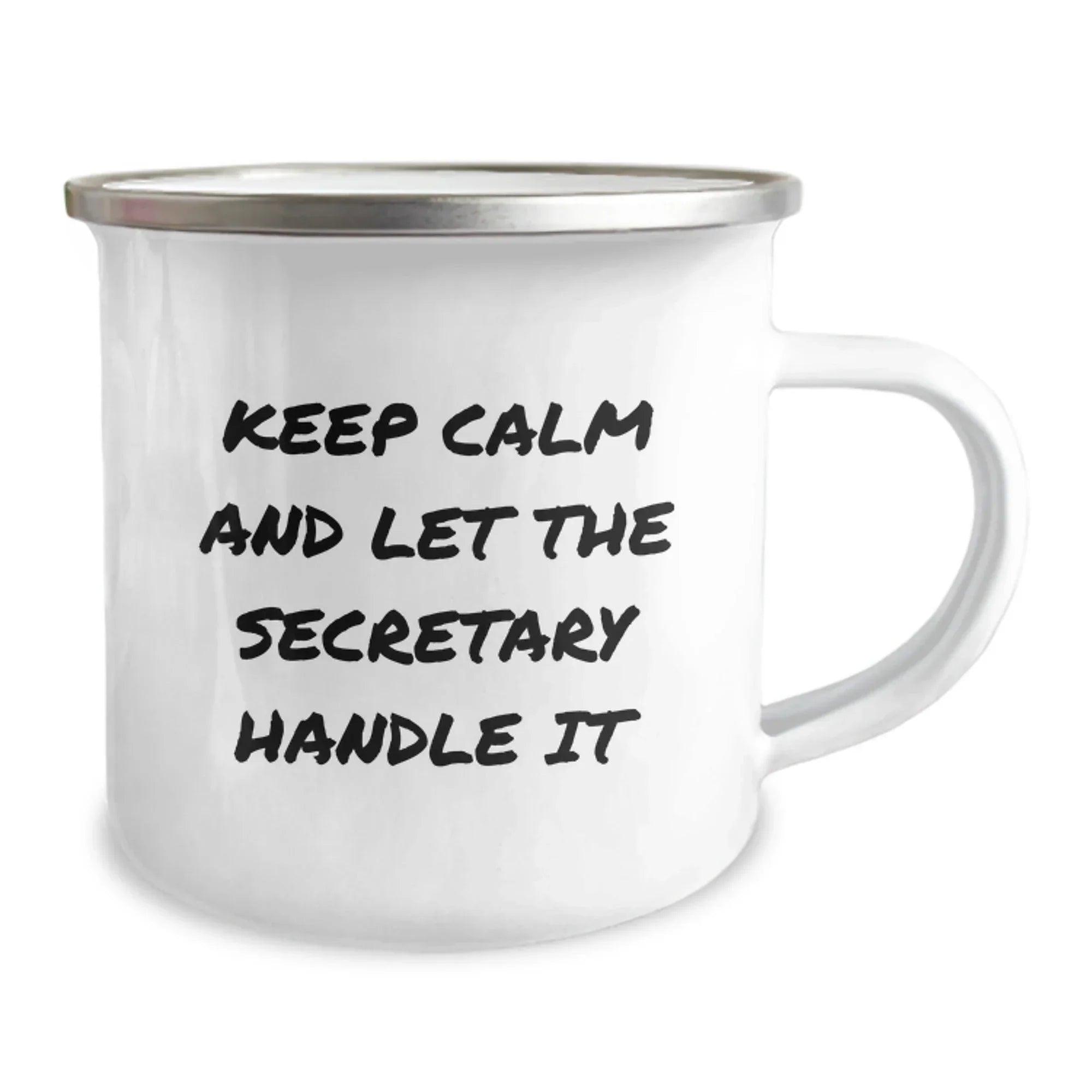Funny Secretary Gifts for Women - Keep Calm And Let The Secretary Handle It - Christmas Unique Secretary Mugs for Coworkers