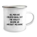Aircraft Mechanic Camping Mug for a Best Friend Companion Birthday Gift - Image 2