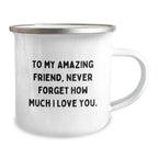 Inspirational Friend Camping Mug Gifts from Men to Women Friends on Christmas