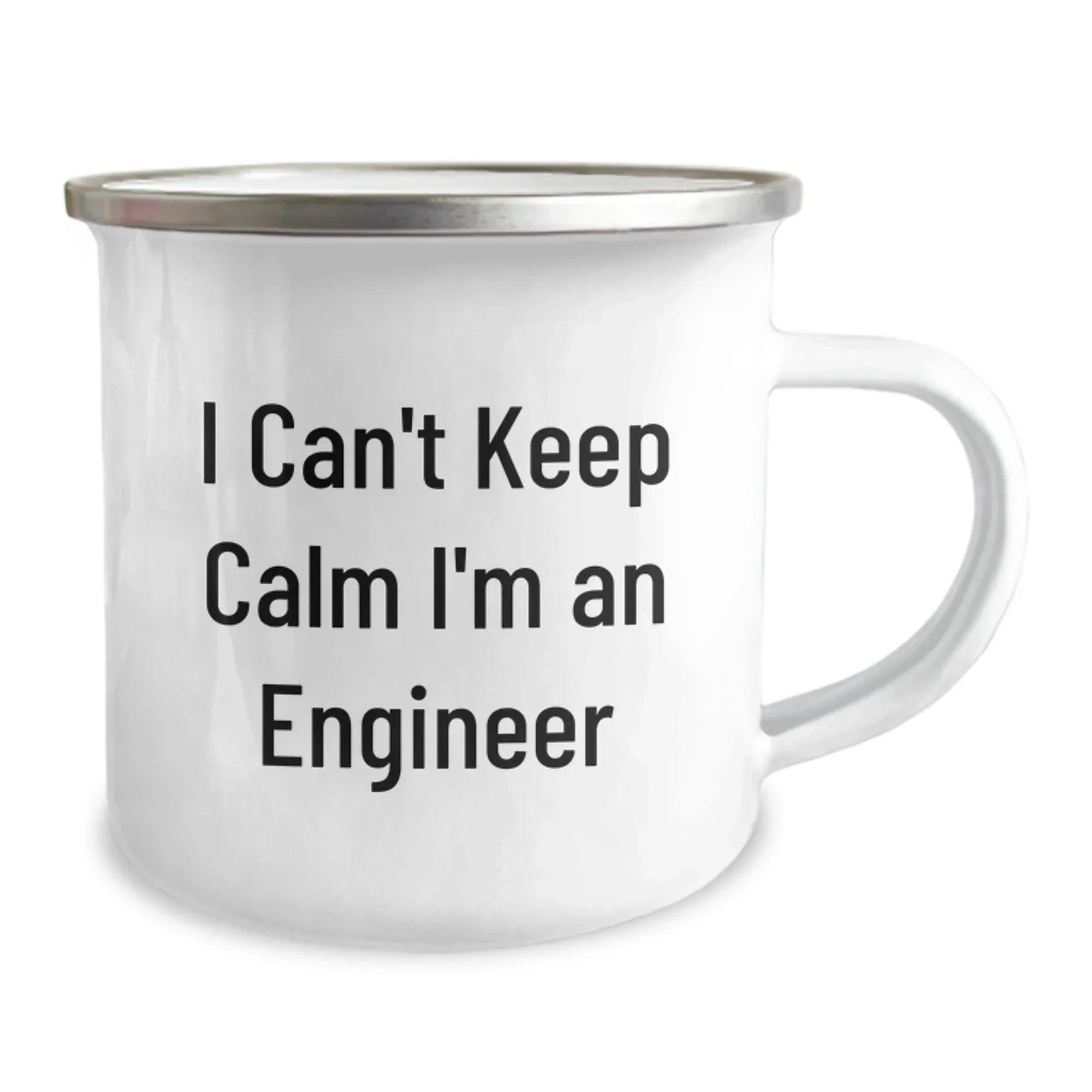 Funny Engineer Camping Mug, Gifts for Engineers from Coworkers, Cute Christmas Unique Gifts with 'I Can't Keep Calm I'm An Engineer' Quote, Stainless Steel 12 oz Capacity