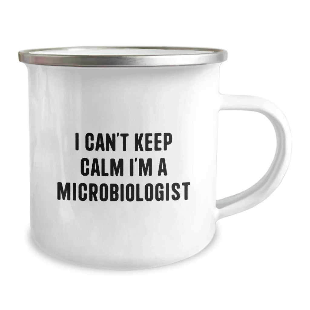 Funny I'm a Microbiologist Gifts for Friends, Christmas Unique Presents from Men, Insulated Camping Mug