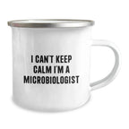 Funny I'm a Microbiologist Gifts for Friends, Christmas Unique Presents from Men, Insulated Camping Mug